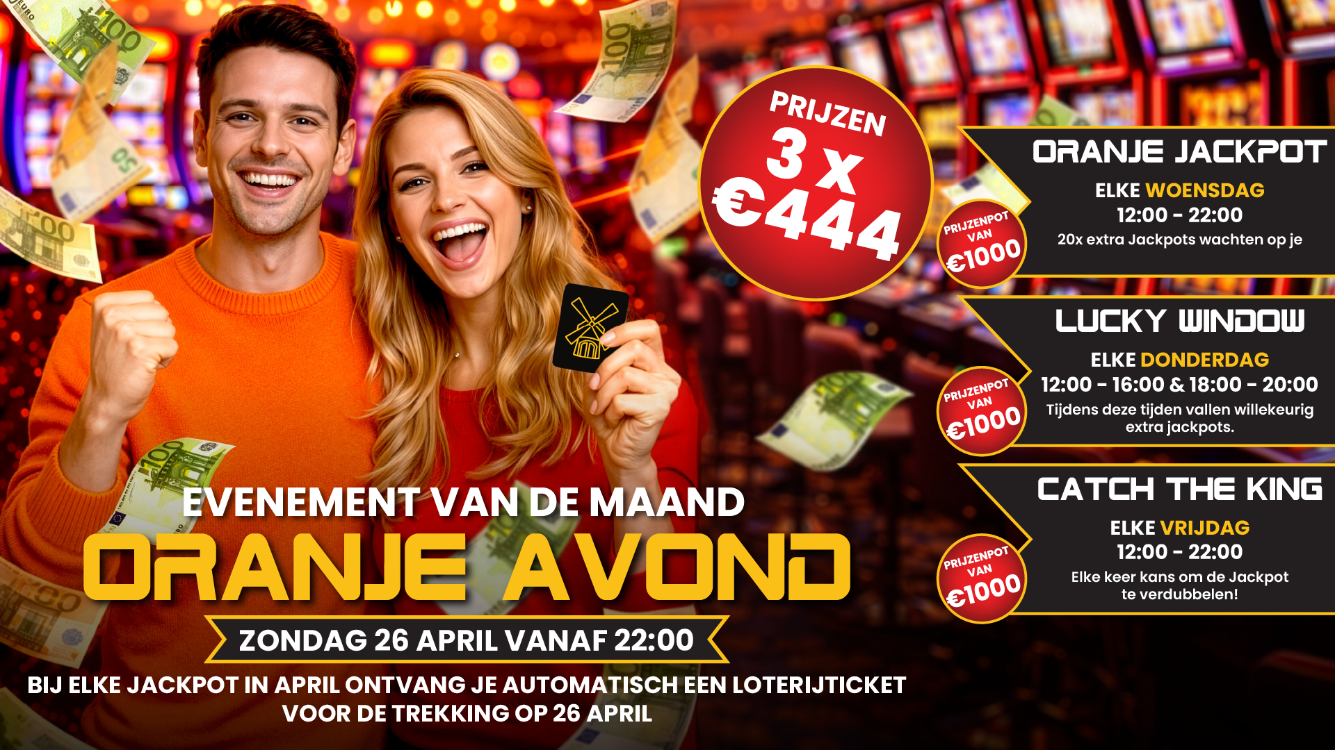Actie van Casino Peppermill voor Maart