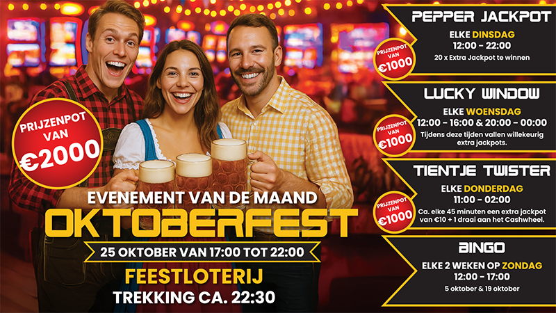 PepperMill Casino actie van Oktober
