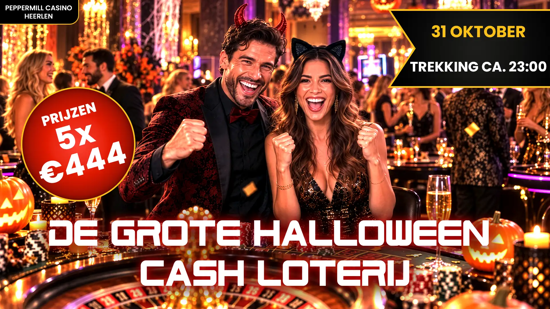 DE GROTE HALLOWEEN CASH LOTERIJ